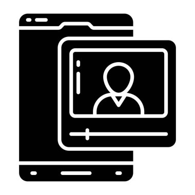 Moda video tasarım simgesi