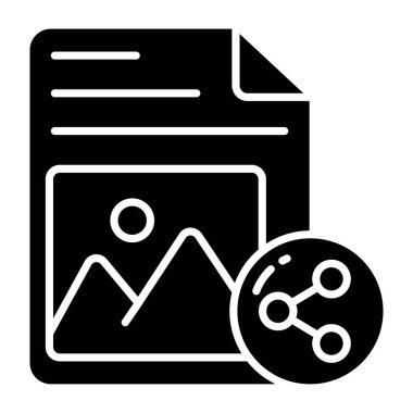 Paylaşılan resim dosyasının düzenlenebilir tasarım simgesi