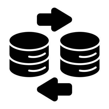 Veritabanı aktarımının simge tasarımı