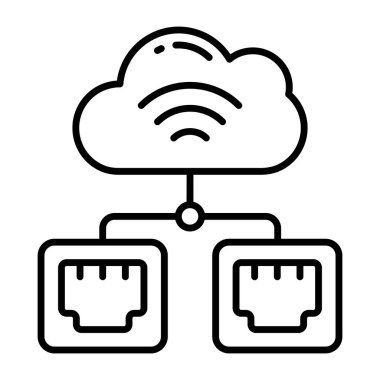 Bulut portlarının mükemmel tasarım simgesi