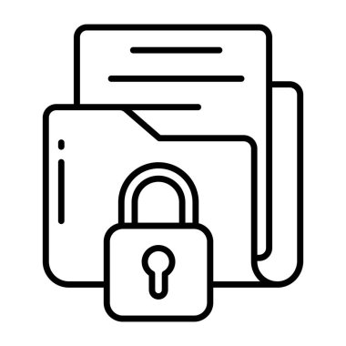 Dizin güvenliğinin premimium indirme simgesi