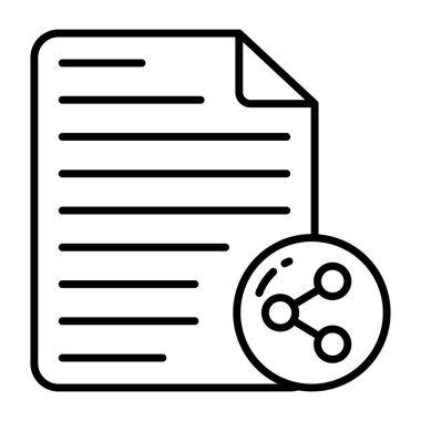 Paylaşım dosyasının düzenlenebilir tasarım simgesi