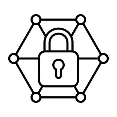 Şifrelemenin satır tasarımı simgesi