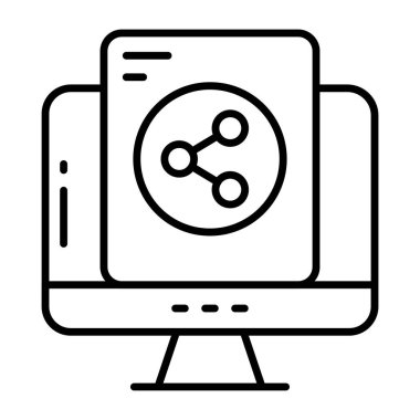 Paylaşım dosyasının düzenlenebilir tasarım simgesi