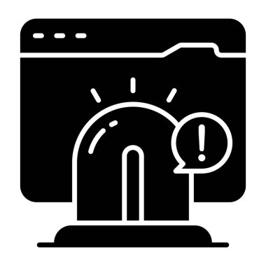 Web alarmının simge tasarımı