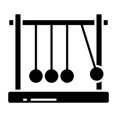 Newton beşiğinin düzenlenebilir tasarım simgesi