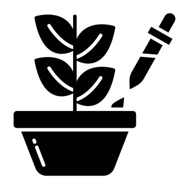 Bitki atıcısının eşsiz bir tasarım simgesi