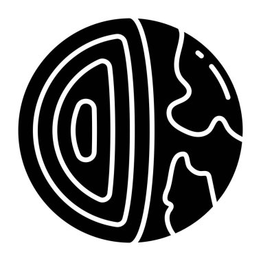 Jeofiziğin düzenlenebilir tasarım simgesi