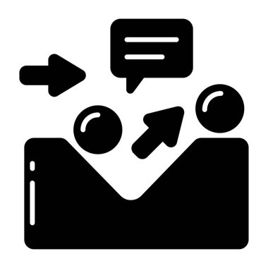 Unique design icon of inclined plane