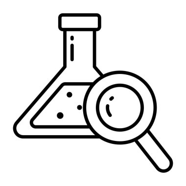 Arama deneyinin satır tasarım simgesi