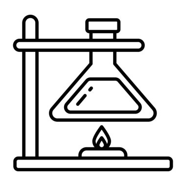 Laboratuvar deneylerinin düzenlenebilir tasarım simgesi
