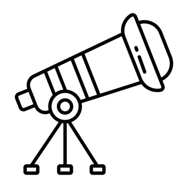 Bir uzay araştırma aracı simgesi, teleskobun satır tasarımı