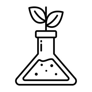Perfect design icon of botanical flask