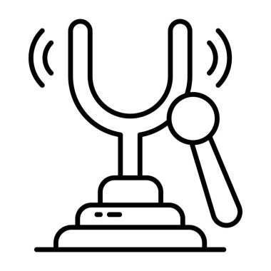 Akort çatalının yaratıcı tasarım simgesi