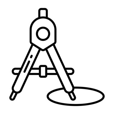 Pusulanın yaratıcı tasarım simgesi