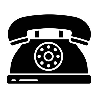 A unique design icon of landline