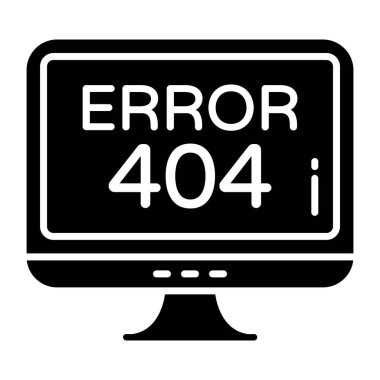 Hata 404 'ün yaratıcı tasarım vektörü