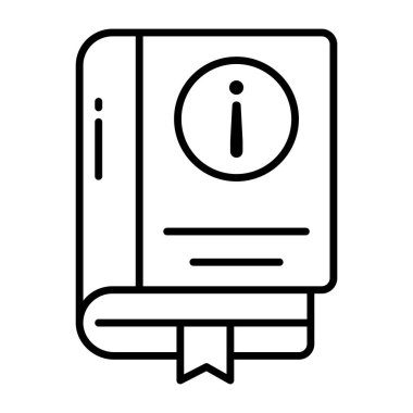 Bilgi kitabının modern tasarım simgesi