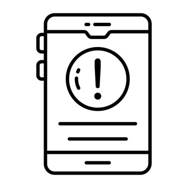 A premium download icon of mobile error