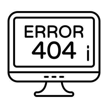 Hata 404 'ün yaratıcı tasarım vektörü