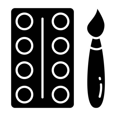         Boya paletinin son moda vektör tasarımı 