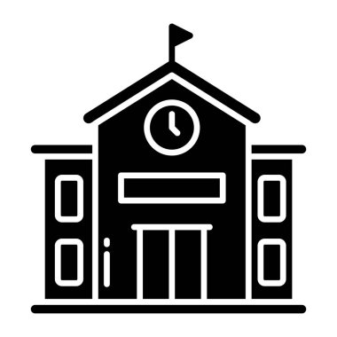 Okul binasının mükemmel bir tasarım simgesi