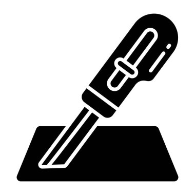 Kağıt kesicinin son moda vektör tasarımı