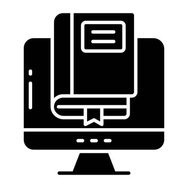 Çevrimiçi kitabın moda tasarım simgesi 