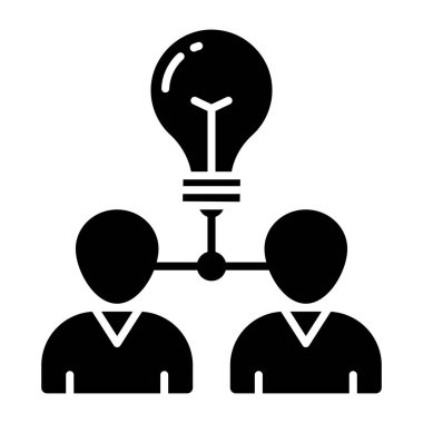 Yenilikçi öğrencilerin kavramsal katı tasarım simgesi