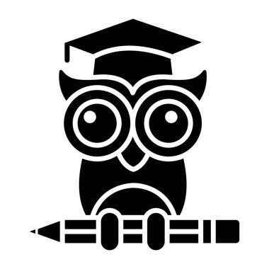 Baykuşun doldurulmuş tasarım simgesi