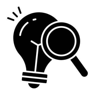 Arama fikrinin sağlam bir tasarım simgesi