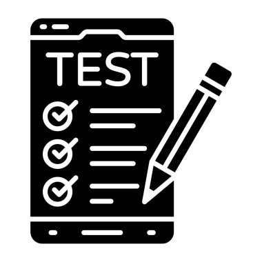 Mobil testin modern tasarım simgesi
