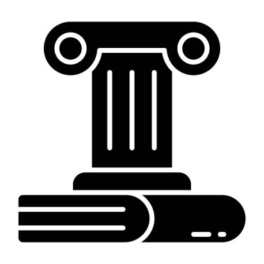 Yunan sütununun mükemmel tasarım simgesi