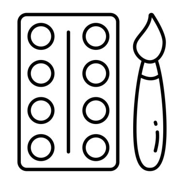         Boya paletinin son moda vektör tasarımı 