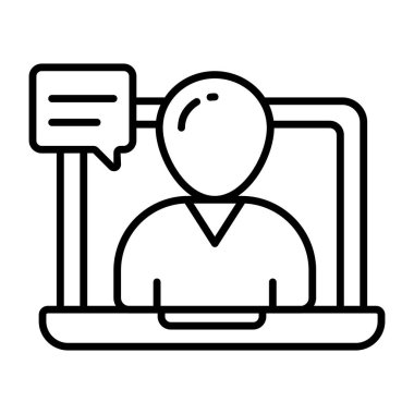 Görüntülü sohbet için bir simge tasarımı