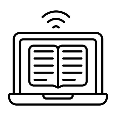 E-kitabın moda tasarım simgesi 