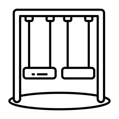Güzel bir salıncak tasarımı simgesi 