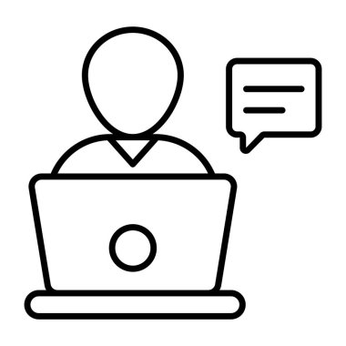 Görüntülü sohbet için bir simge tasarımı