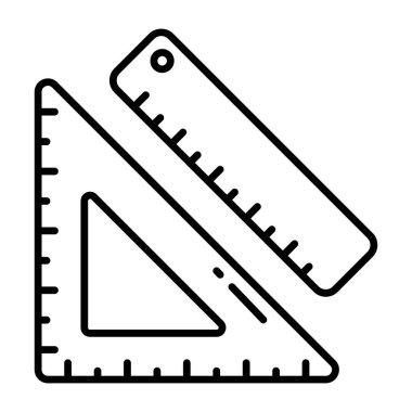 Ölçüm ölçeğinin moda tasarım simgesi 