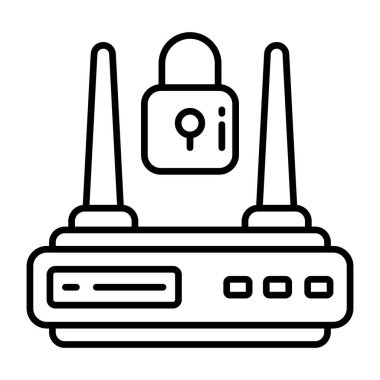 Yönlendirici güvenliğinin bir sembol tasarımı