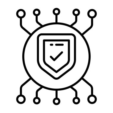 Ağ güvenliğinin bir simge tasarımı