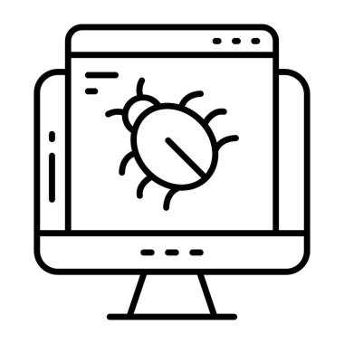 Web virüsünün güzel bir tasarım simgesi