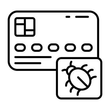 Kart virüsünün modern tasarım simgesi