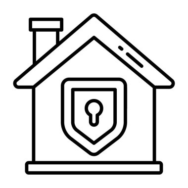 Güvenli evin güzel bir tasarım simgesi