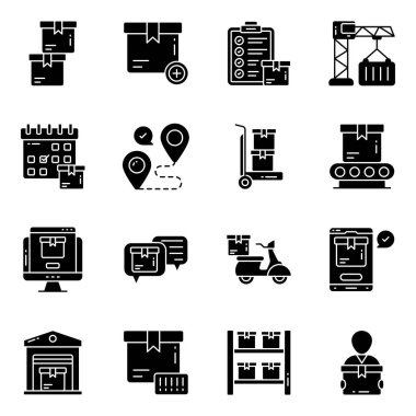 Kargo Katı Simgeleri Seti