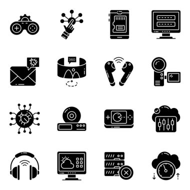 Bir sürü Solid Simgesi 