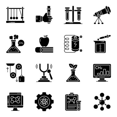 Fizik Seti Solid Simgeleri