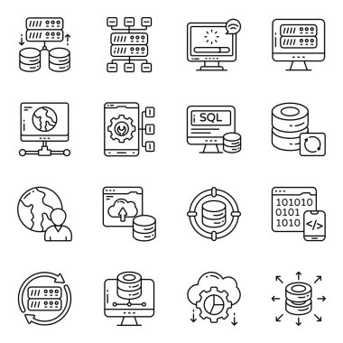 Veri Sunucusu Doğrusal Simgelerinin Kümesi