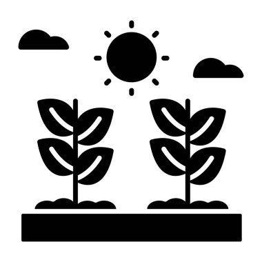 Büyüyen bitkilerin vektör tasarımı