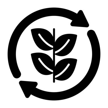 Yaprakların düzenlenebilir tasarım simgesi